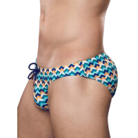 2Eros V20 Print Swim Brief Swimwear Chevy Blue