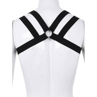 Rude Rider Elastic Double Shoulder Harness Black