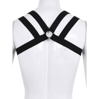 Rude Rider Elastic Double Shoulder Harness Black