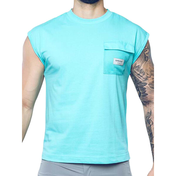 Supawear Wide-Cut Tank Turquoise Blue