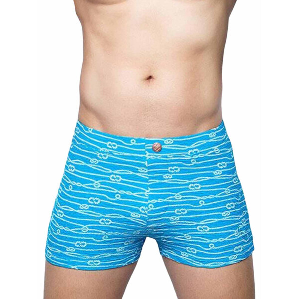 2Eros V20 Print Swim Trunk Swimwear Manrope Blue