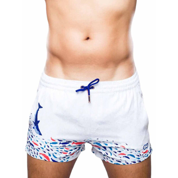 2Eros Print Swim Shorts S50 Seascape White