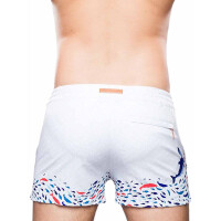 2Eros Print Swim Shorts S50 Seascape White