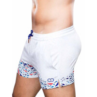 2Eros Print Swim Shorts S50 Seascape White