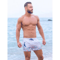 2Eros Print Swim Shorts S50 Seascape White