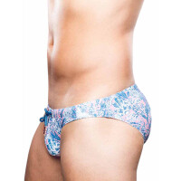 2Eros Print Swim Briefs V20 Swimwear Coral Teal