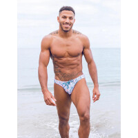 2Eros Print Swim Briefs V20 Swimwear Coral Teal