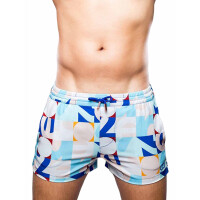 2Eros Print Swim Shorts S50 Insignia Turquoise