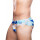 2Eros Print Swim Briefs V10 Insignia Turquoise