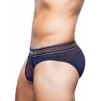 Supawear Neon Mesh Brief Underwear - Neon Orange