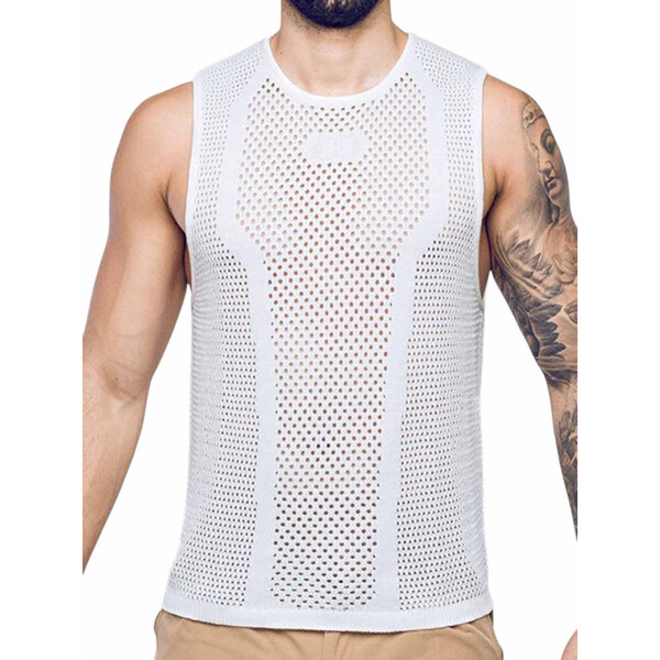 2eros Amalfi Singlet Tank Top White