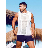 2eros Amalfi Singlet Tank Top White