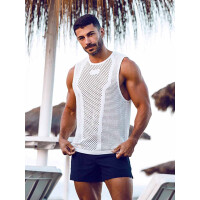 2eros Amalfi Singlet Tank Top White