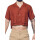 2eros Cropped Linen Shirt Bombay Brown