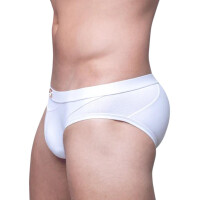 2Eros Swim Brief VB13 BLK Label White
