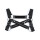 Neoprene Bulldog Chest Harness Black Adjustable
