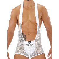 ToF Paris Bulge Mesh Singlet White