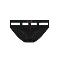 2Eros BLK Label No.7 Swim Brief Black