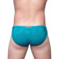 2Eros V10 Textured Swim Brief Signet Ripple Green