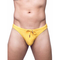 2Eros V80 Textured Swim Thong Signet Ripple Yellow