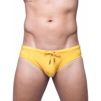 2Eros V10 Textured Swim Brief Signet Ripple Yellow