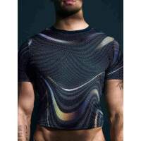 Supawear Printed Pride Crop T-Shirt Black