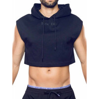 Supawear Cropped Hoodie Black