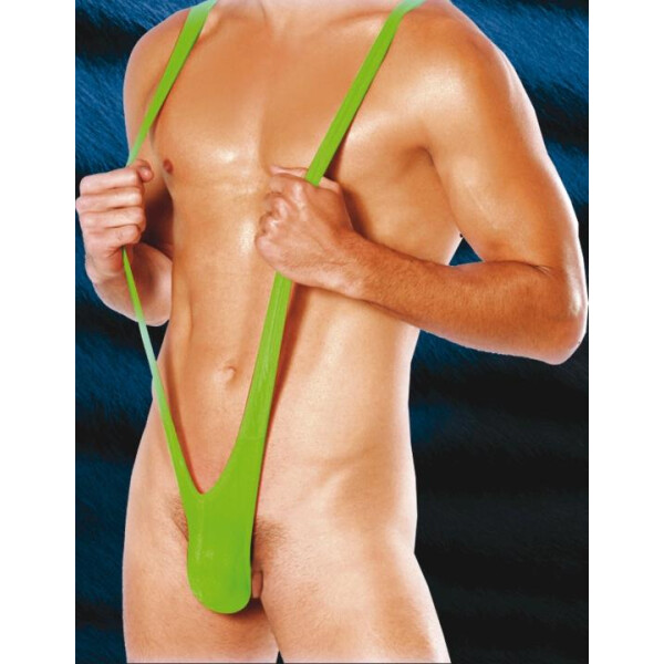 BLUE LINE Mankini Neon grün O/S